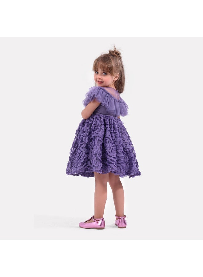 Obaha Violet flower dress - Image 2